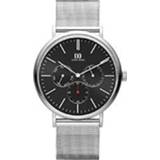 👉 Horloge rond miyota zwart voor heren Staal Zilver Danish Design 8718569037239