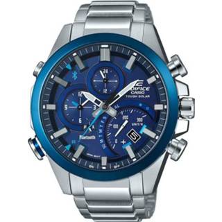 Casio Edifice horloge rond voor heren blauw Staal Zilver EQB-501DB-2AER Horloge casio rond voor heren blauw Staal Zilver Edifice 4549526160189