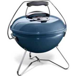 👉 Houtskool blauw Weber Smokey Joe Premium Slate Blue (Ø 37cm) BBQ