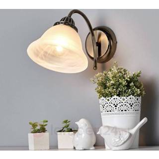 👉 Wandlamp wit alabaster glas Gebogen Mialina 4251096507515