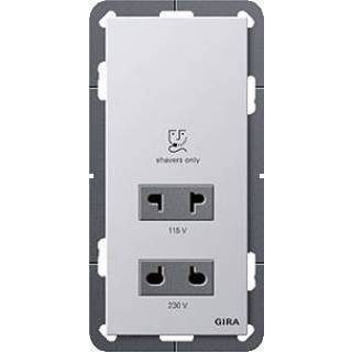 Gira scheerwandcontactdoos, aluminium, basis element met adapterp, inbouw, omschakelaarbaar aluminium 2820203 E22 Aluminium Gira scheerwandcontactdoos E22, aluminium, basis element met adapterp, inbouw, omschakelaarbaar 4010337016786