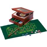 👉 Zwart houten Roulette Set in Kist - 36 cm 8716096007862