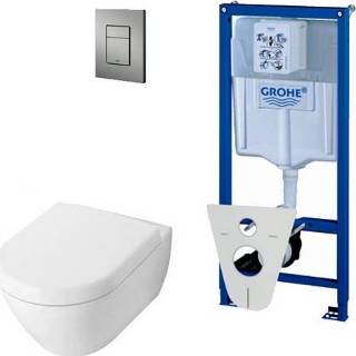 👉 Villeroy en Boch Subway 2.0 DirectFlush toiletset softclose met Grohe reservoir en bedieningsplaat matchroom