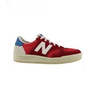 👉 New Balance witte heren sneakers rood