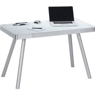 👉 Laptop tafel RVS kantoortafels wit Laptoptafel Urban - 120 cm