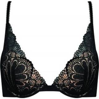 👉 Vrouwen zwart Wonderbra Refined Glamour Triangle Bra * Gratis verzending