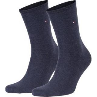 👉 Sock vrouwen blauw Tommy Hilfiger Women Classic Casual Socks 2 stuks * Gratis verzending