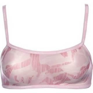 👉 Vrouwen roze Calvin Klein Sheer Marq Bralette Unlined * Gratis verzending