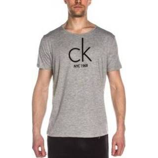 👉 Mannen grijs Calvin Klein CK NYC Relaxed Crew Tee * Gratis verzending