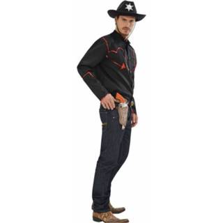 👉 Paillet zwart Cowboyshirt met pailletten