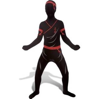 👉 Morphsuit Stretch Lycra zwart kinderen Ninja kind