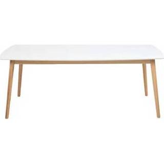 👉 Eettafel wit hout Eetkamertafel Ulfborg - 90x180x75,5 cm