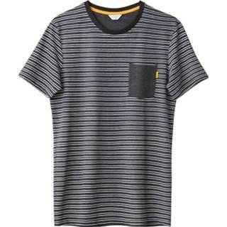 👉 Shirt coton x m.s.s.m gestreept zwart T-shirt met ronde hals