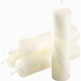 👉 Kleine kaars wit Handgevormde kaars, 4-er set, Ø 2,5 cm, h 10 160 g