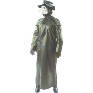 👉 Immitatie leder zwart Plague Doctor kostuum