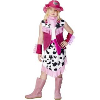 👉 Jurk roze Cowgirl jurkje compleet