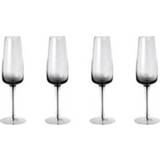 👉 Champagneglas glas zwart Broste Copenhagen Smoke Champagneglazen 0,2 L - 4 st. 5710688091157