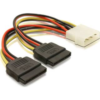 Vrouwen Molex 4 pins naar 2x SATA vrouwelijk 4043619601028