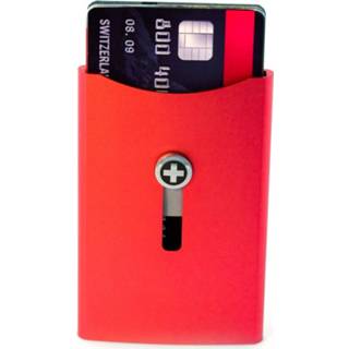 👉 Portemonnee rood aluminium zwitserland wagner Superslim Wallet Flash Red 836352007028