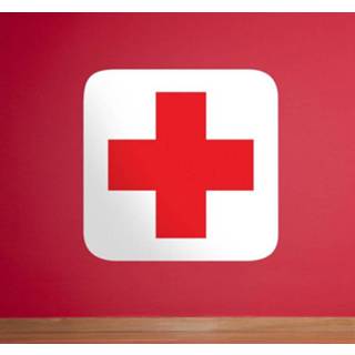 👉 Nederlands rode Sticker Kruis Eerste Hulp