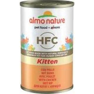 👉 Katten voer 6 x 140 g Almo Nature HFC Kattenvoer - Tonijn & Mais