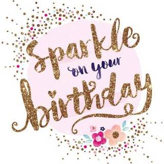 👉 Nederlands roze Sparkle on your birthday