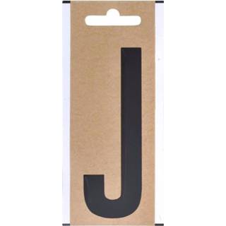 👉 Naamsticker zwart letter J