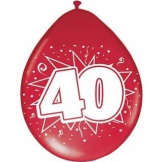 👉 Ballon rood 40e verjaardag ballonnen