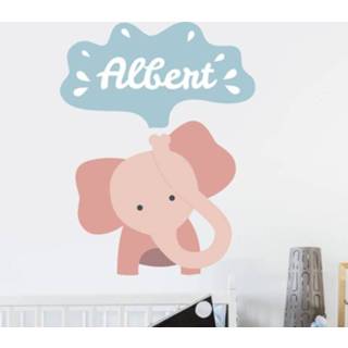 👉 Naamsticker kinderen Naam sticker kinder olifant