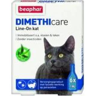 👉 Beaphar DIMETHIcare Line-on Kat - 6 pipetten 8711231135684