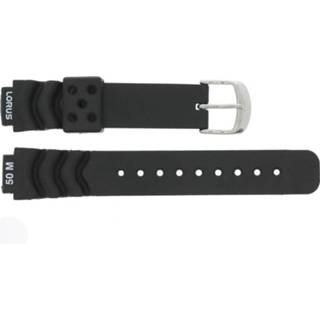 Horlogeband zwart rubber on request Lorus R2365AX-9 14mm