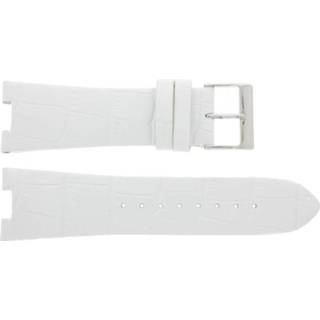 👉 Horlogeband wit leather Guess W14515L2 Leder 27mm 8719217120556