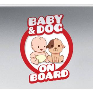 👉 Autosticker baby's baby dog on board