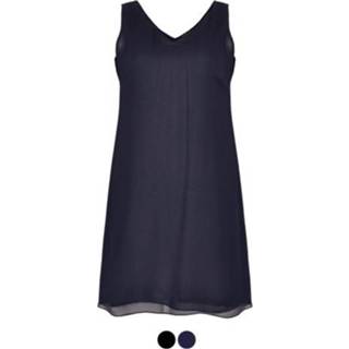 👉 Singlet leer woman Lang voile v-hals UNI