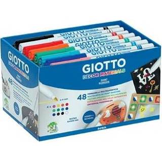 👉 Giotto viltstift Decor Materials viltstiften, schoolpack met 48 stuks in geassorteerde kleuren 8000825524608