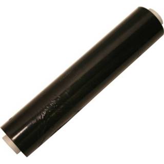 👉 Wikkel folie zwart Wikkelfolie handrol 23 micron (Zwart) 300 Meter