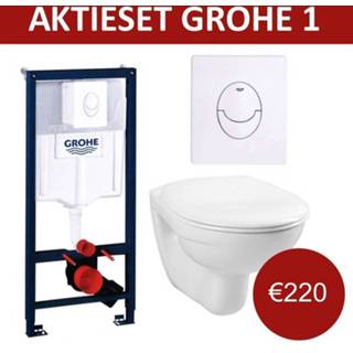 👉 Toiletset Aktie Grohe Rapid SL met Basic Smart pot en Skate Air drukplaat 8719304268307