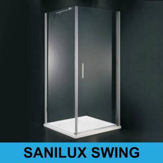 👉 Douchecabine Sanilux Swing Vierkant met Swingdeur (3 maten)