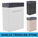 👉 Fonteinkast Sanilux Trendline Stone links/rechts draaiend (3 kleuren)