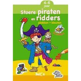 👉 Ridder Plak en kleur piraten ridders 9789037471083