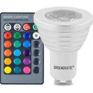 👉 Afstands bediening GU10 LED Spot 3W RGB Dimbaar Incl. Afstandsbediening 7432022822880