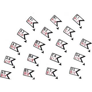 Wurlitzer 1700 sticker letters en nummers voor platenmagazijn