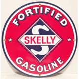 👉 Emaille bord Skelly Fortified Gasoline 12
