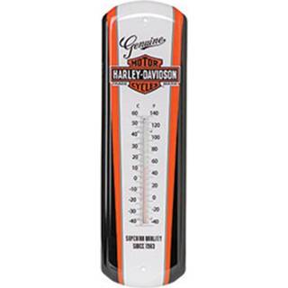 👉 Thermometer Harley-Davidson Nostalgic Bar & Shield Tinnen