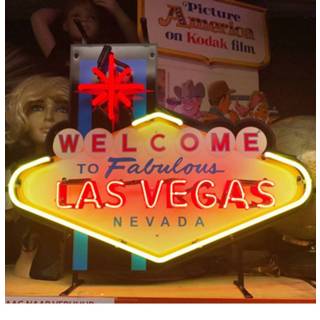 👉 Bord Las Vegas Nevada Neon Verlichting Met 74 x 58 cm