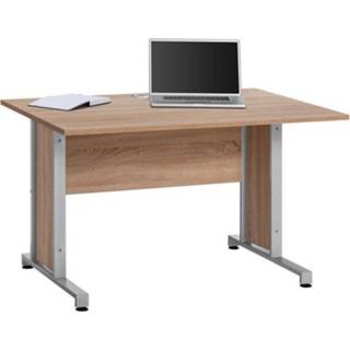 👉 Bureau eiken spaanplaat Jones 120 cm breed - Sonoma
