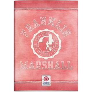 👉 Schrift roze onbekend unknown Franklin Marshall pink A4 geruit 8718803053537