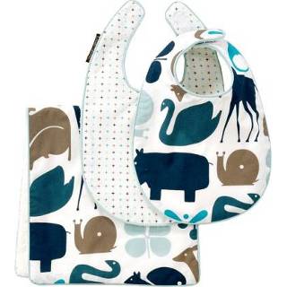 Spuugdoek set DwellStudio Gio Aqua | 3-dlg