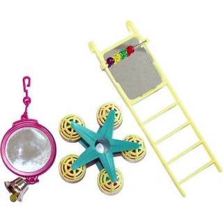 👉 Medium Happy pet bird toy mp spiegel/ladder/carousel 701029211513