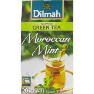 👉 Groene thee Dilmah Maroccan Mint 20 zakjes 9312631143607